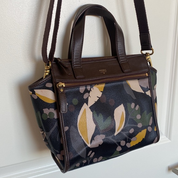 Fossil Tessa Satchel Floral Bag - Picture 2 of 15